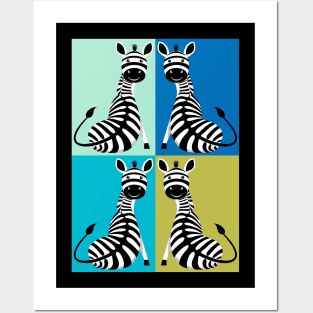Cool Sitting Zebra Posters and Art